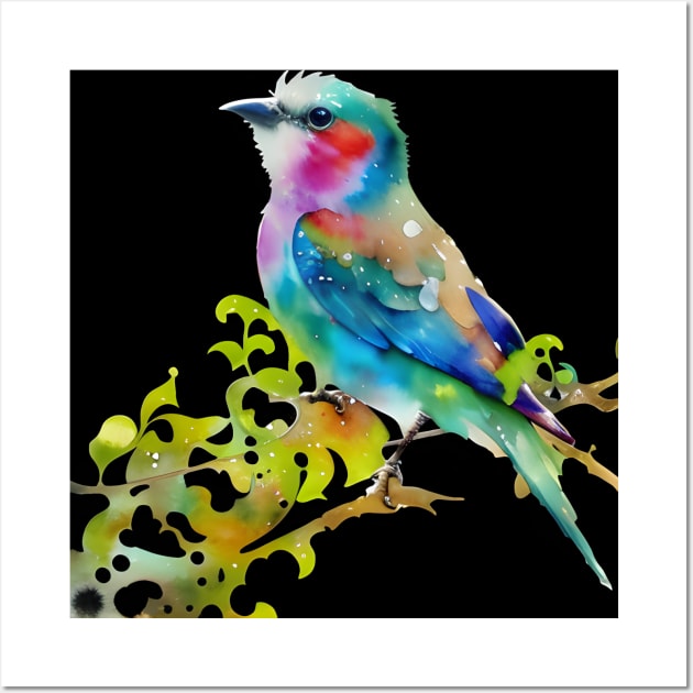 colourful bird in colourful nature Wall Art by omfardo
